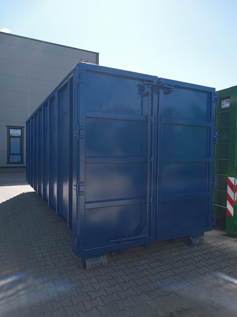 Abrollcontainer mit Doppelflügeltür, geschlossen