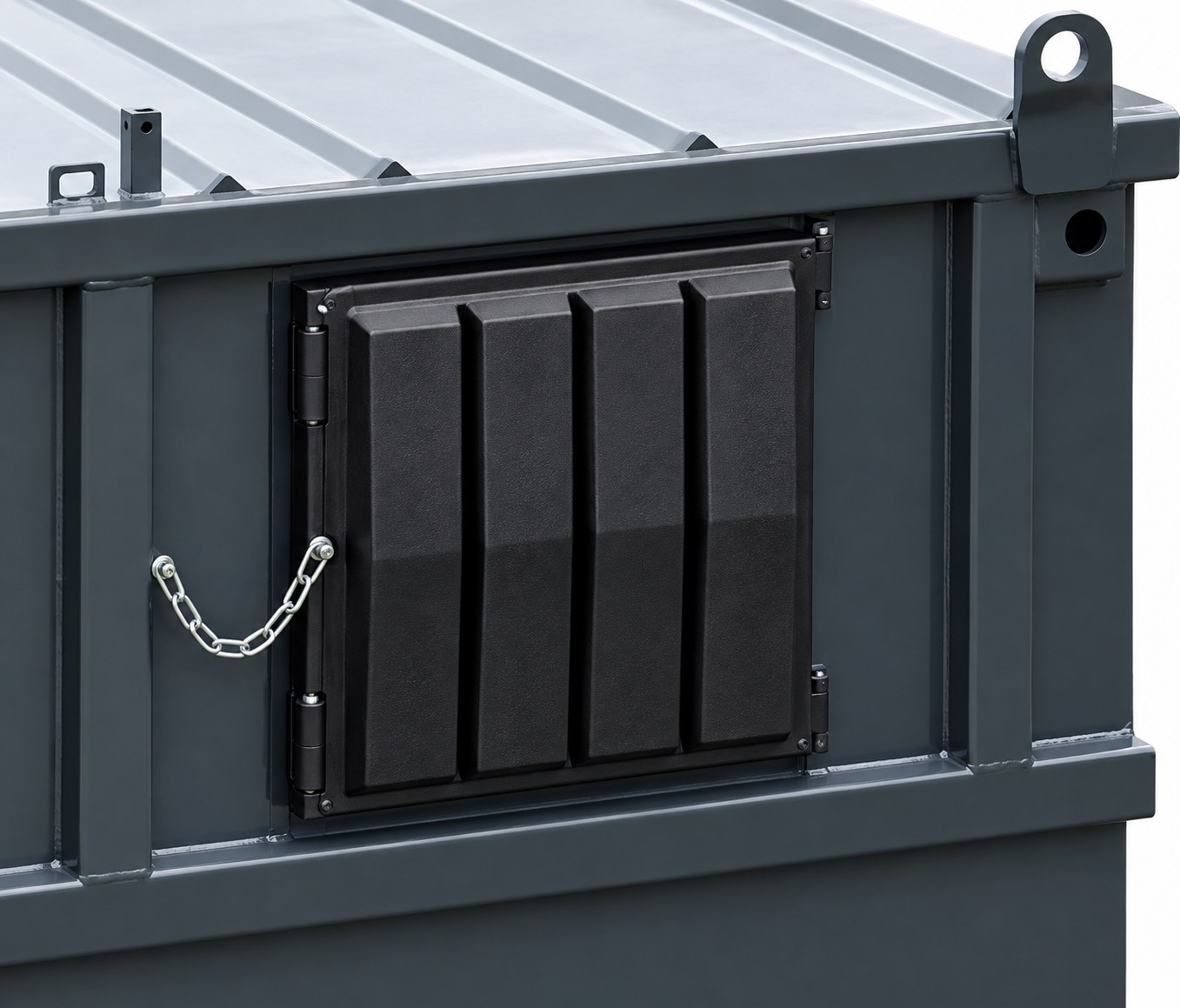 Midi-Container – Detailansicht Zugangsklappe